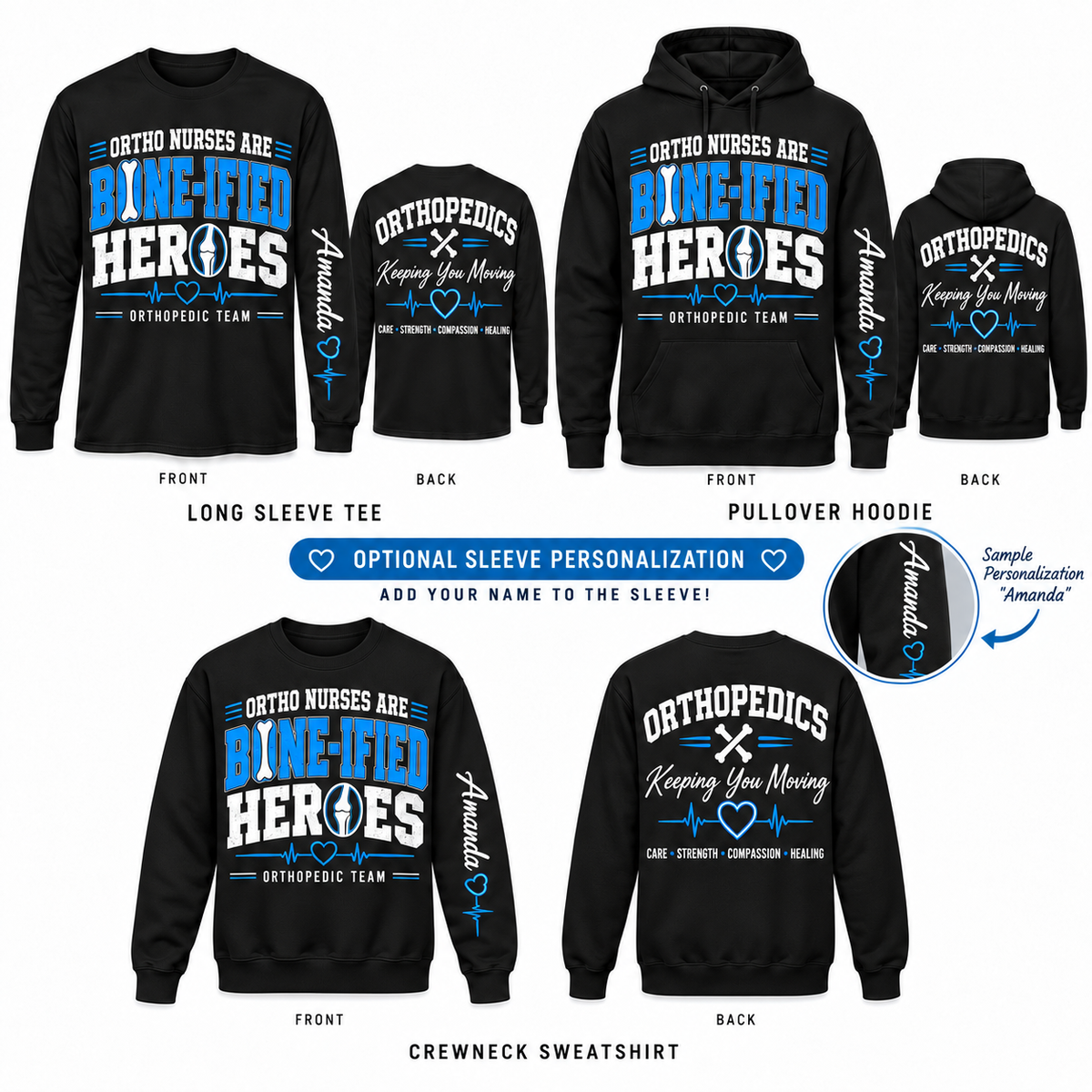 Ortho Nurses Are Bone-ified Heroes Tee