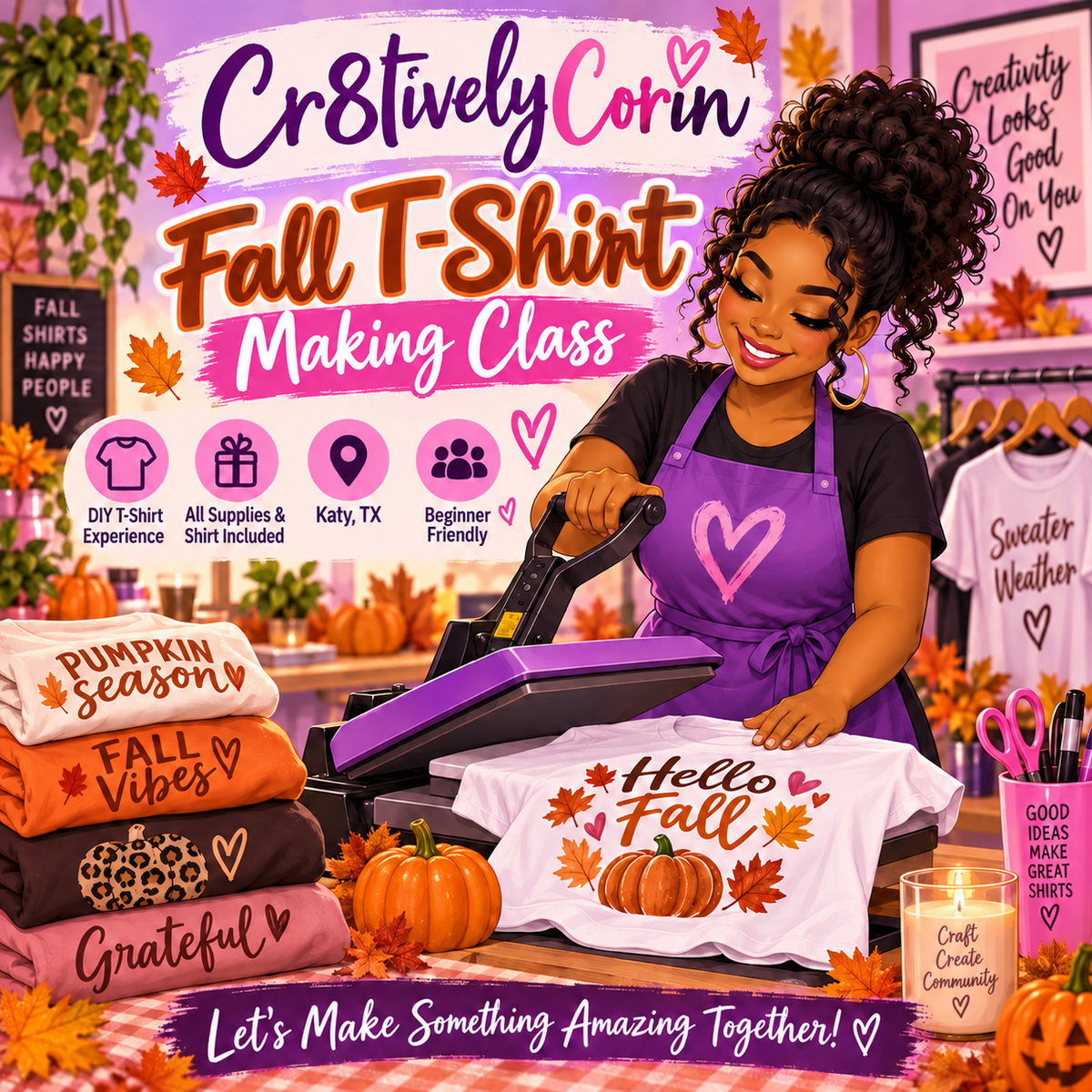 🍂 Fall T-Shirt Making Class