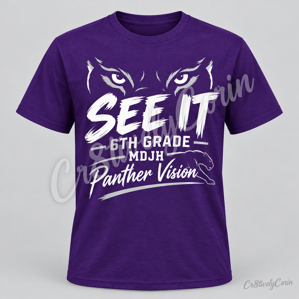 MDJH 6th Grade "See It" Adult & Staff Spirit Tee